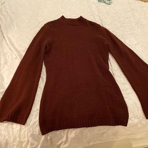 Tobi sweater dress with bell sleeves